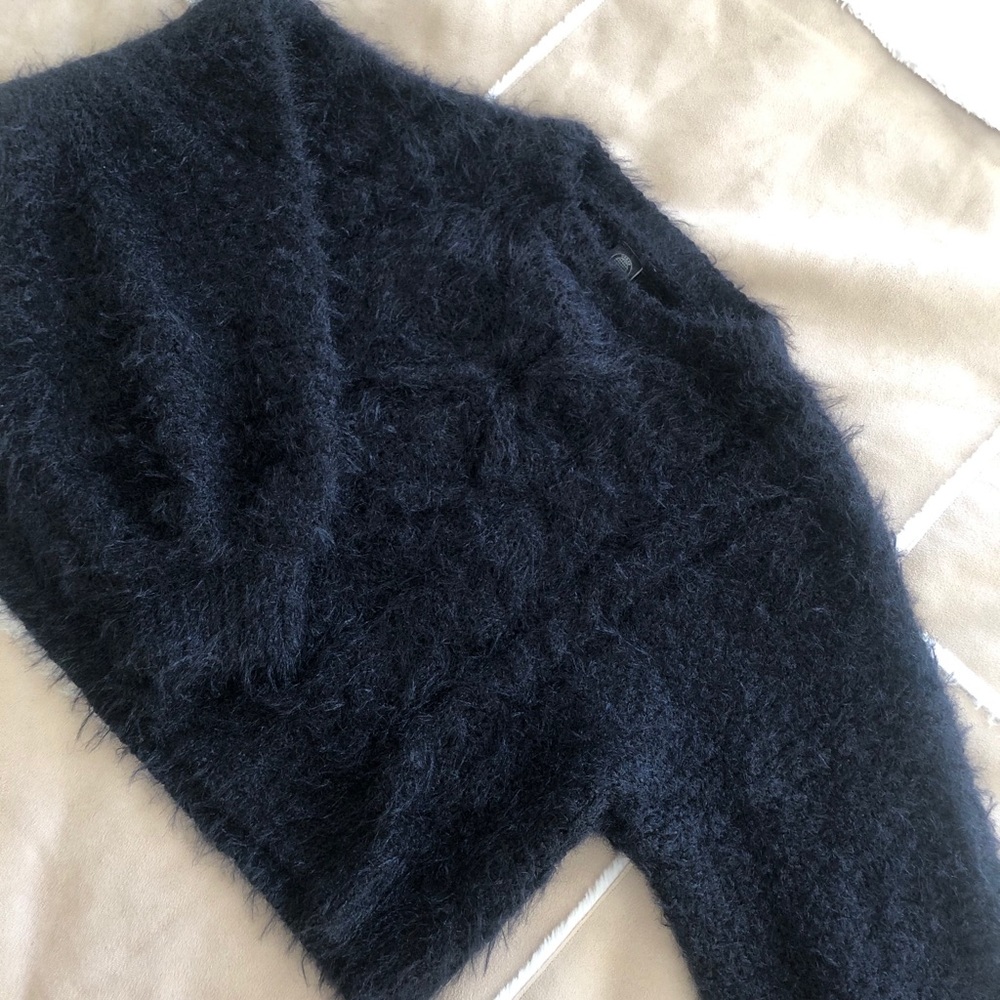 Urban Outfitters Fuzzy Cable Knit Sweater